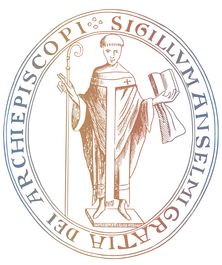 Anselm of Canterbury depicted on his seal